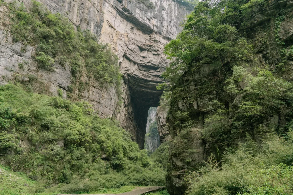 The big thumb mountain feature at Three Natural Bridges