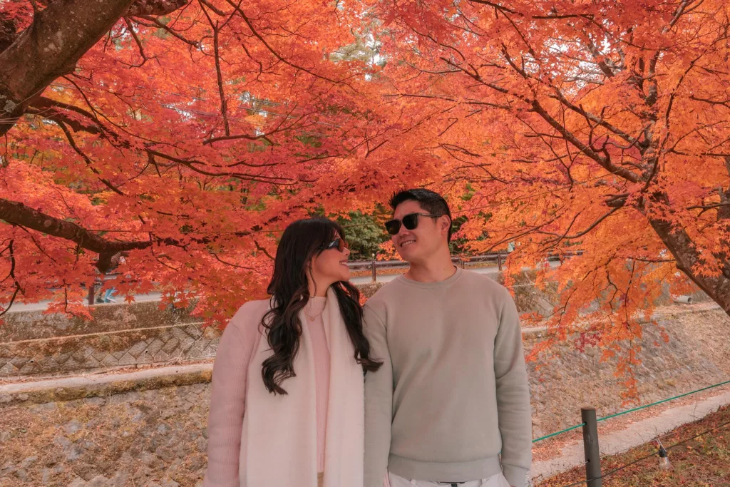 Chris and Angelia in front of Maple Corridor